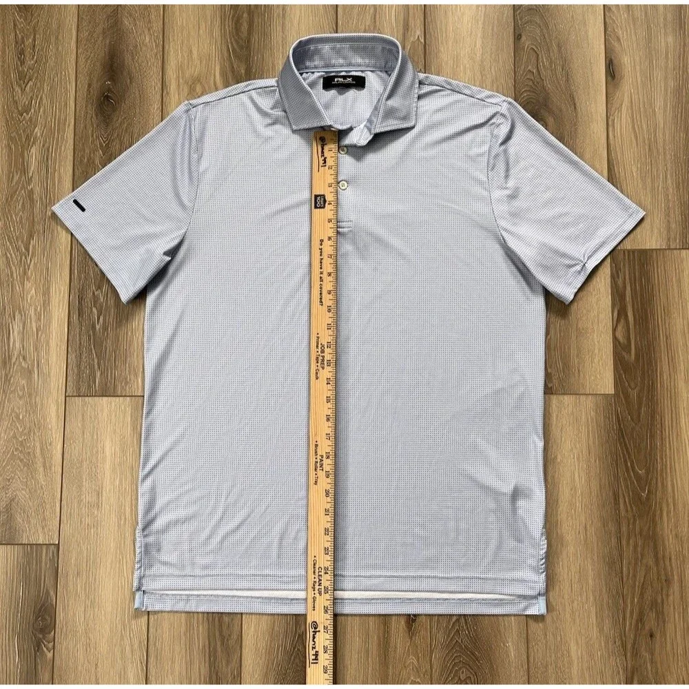 RLX RALPH LAUREN Golf Polo Shirt Mens XL Blue Dot S/S Performance Super Soft